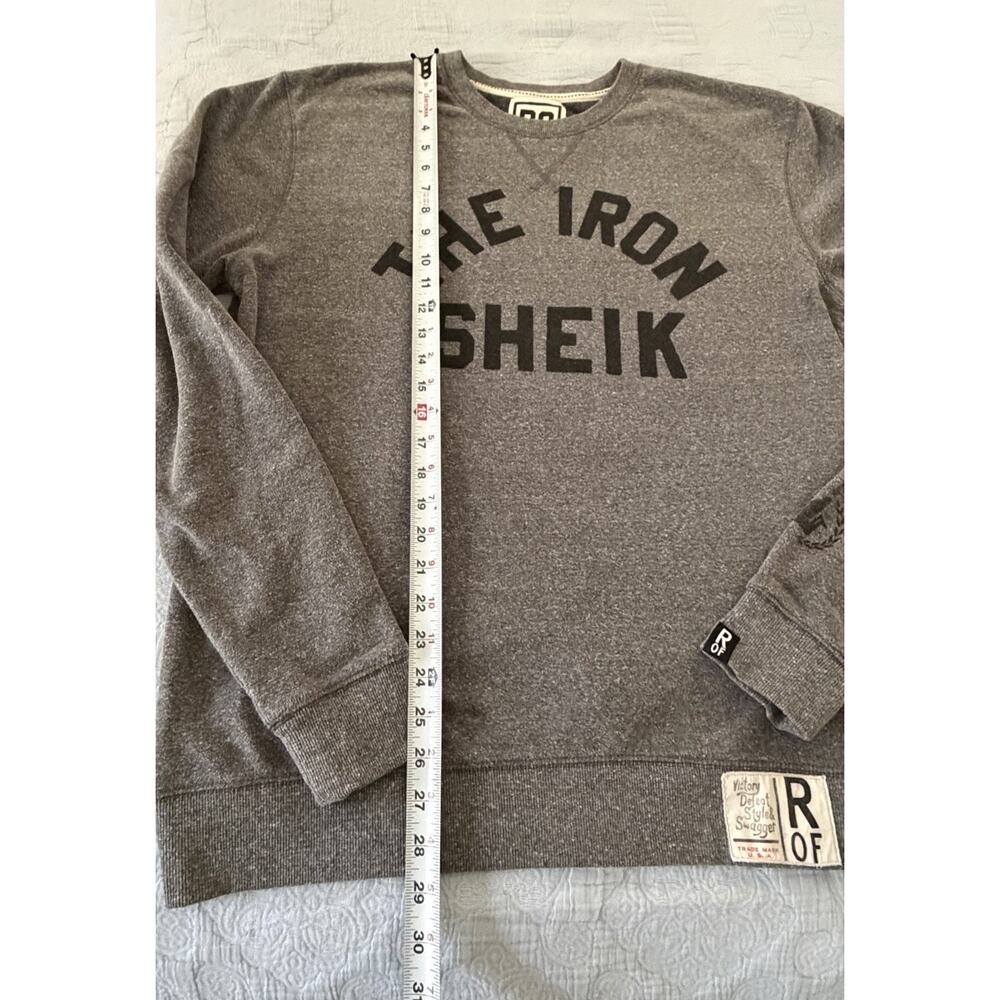 Iron Sheik Roots of Fight WWF WWE Pullover Crewneck Sweatshirt Grey Sz L - Picture 7 of 8